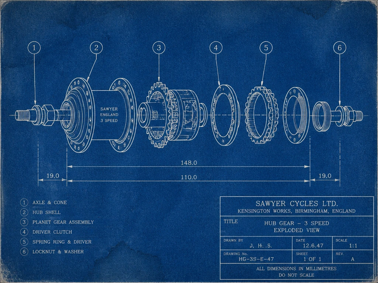 Cyanotype Blueprint cover — generated with this skill