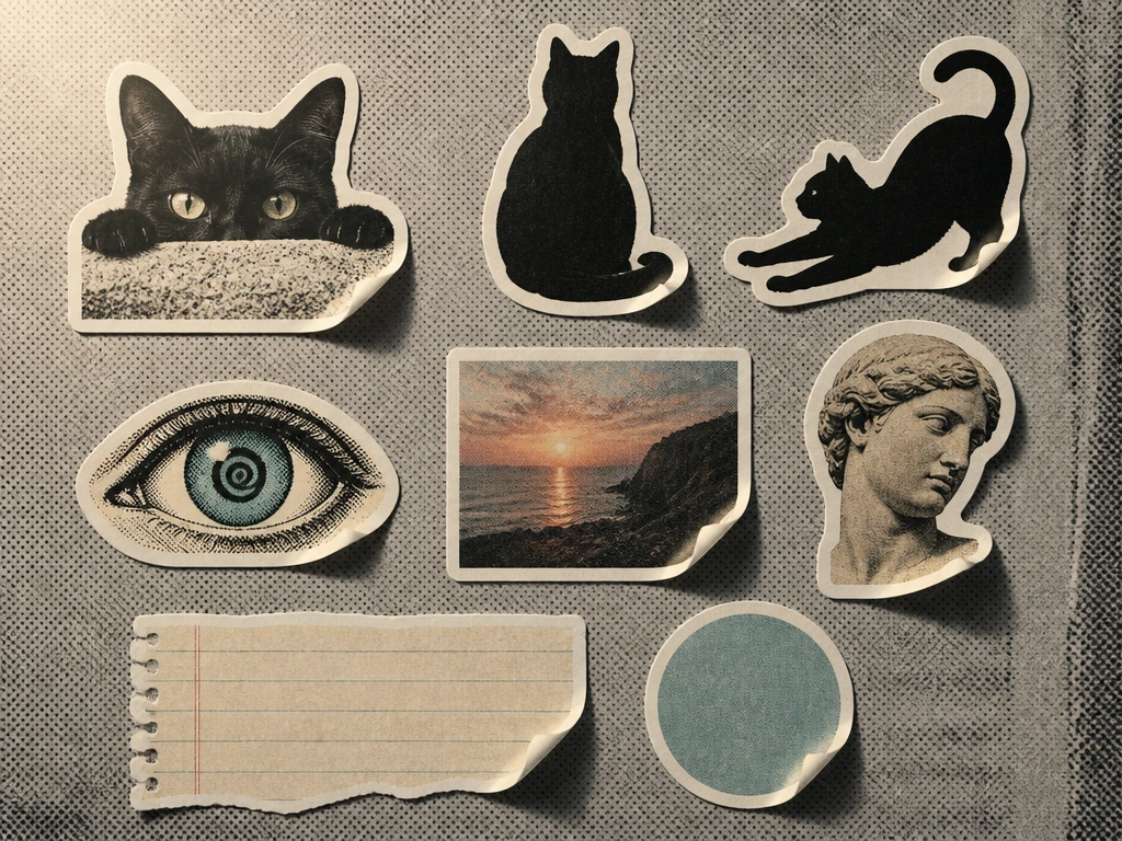 Photo to Journal Stickers — example output generated with this skill