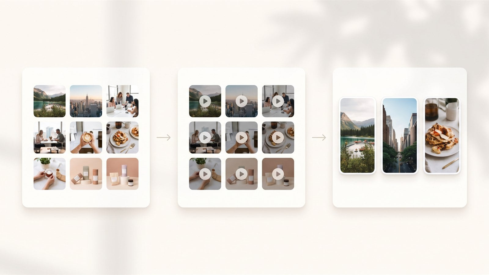 Image keyframes animated into short AI videos then assembled