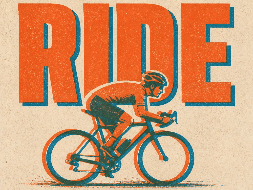 Risograph Two-Ink Print — example output generated with this skill