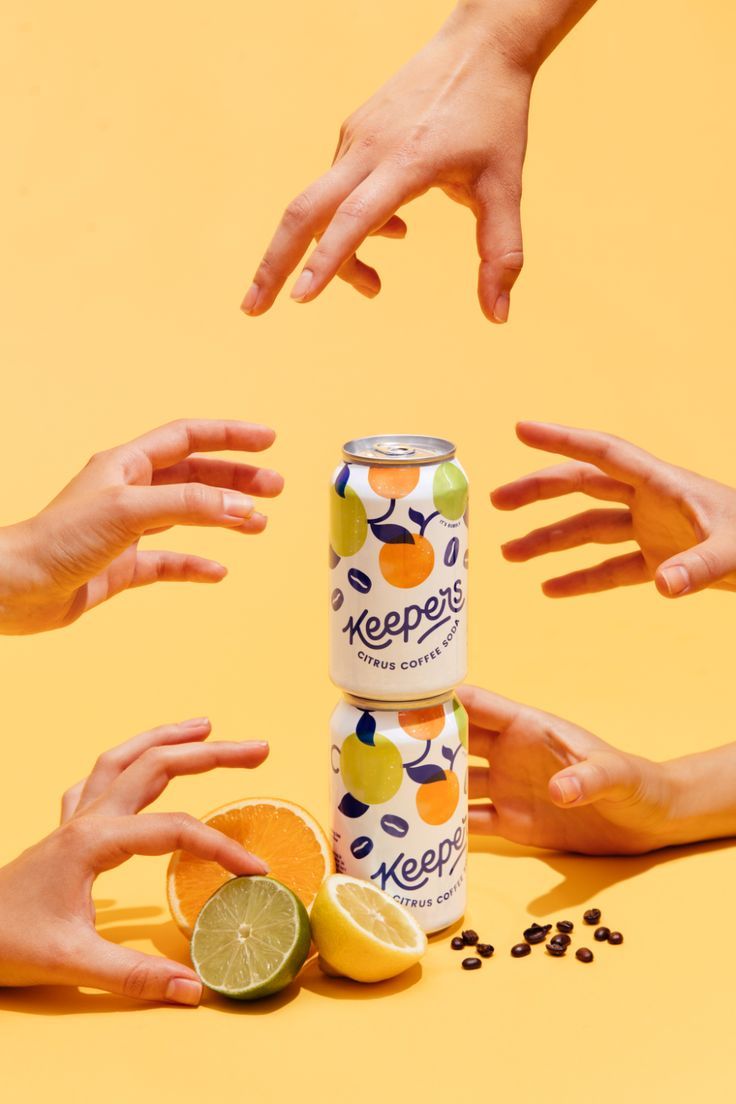 Vibrant Citrus Coffee Social - AI Image Template Preview