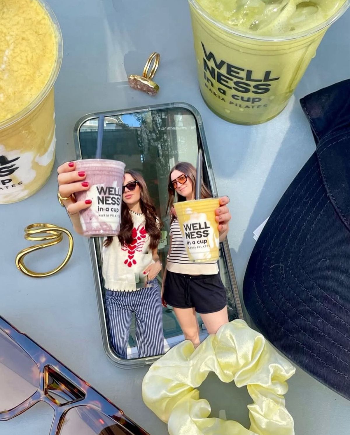 Mirror Matcha Moment - AI Image Template Preview