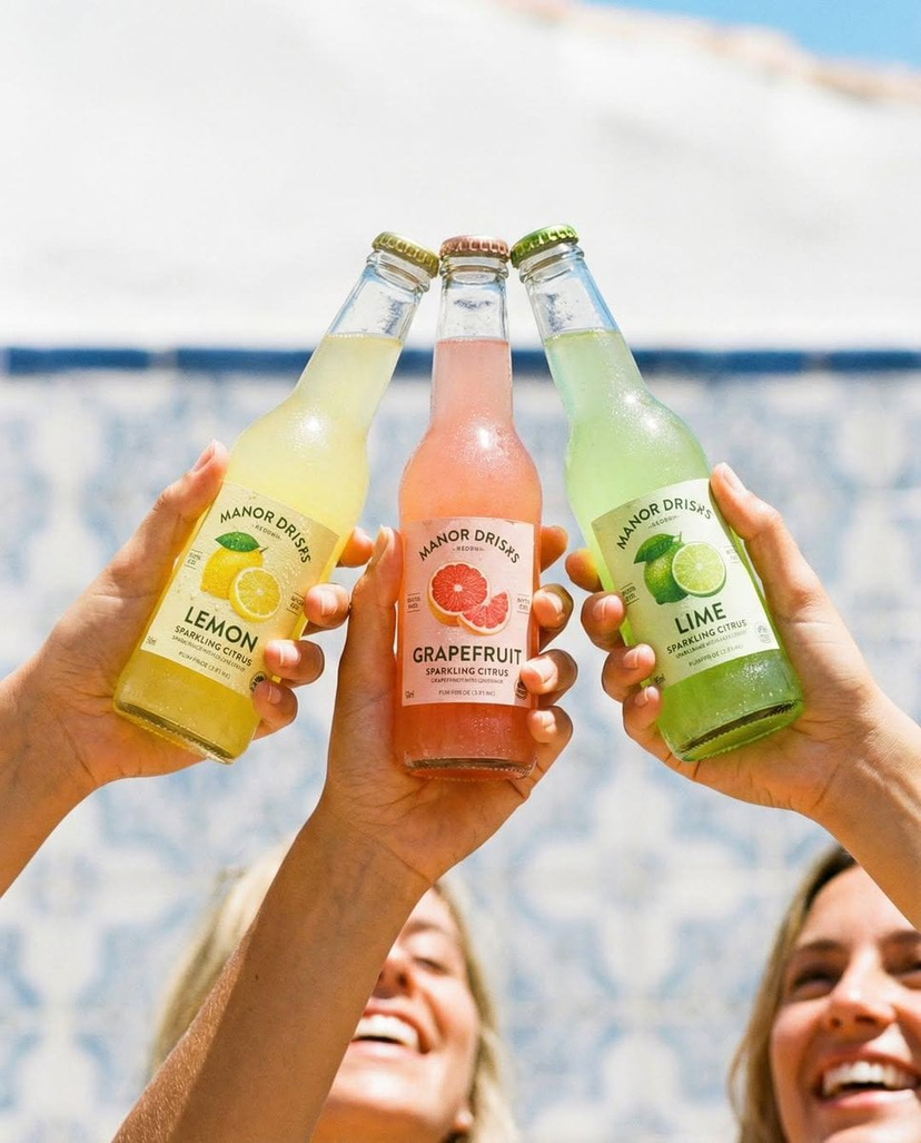 Beverage Trio Lifestyle Photography AI image template preview