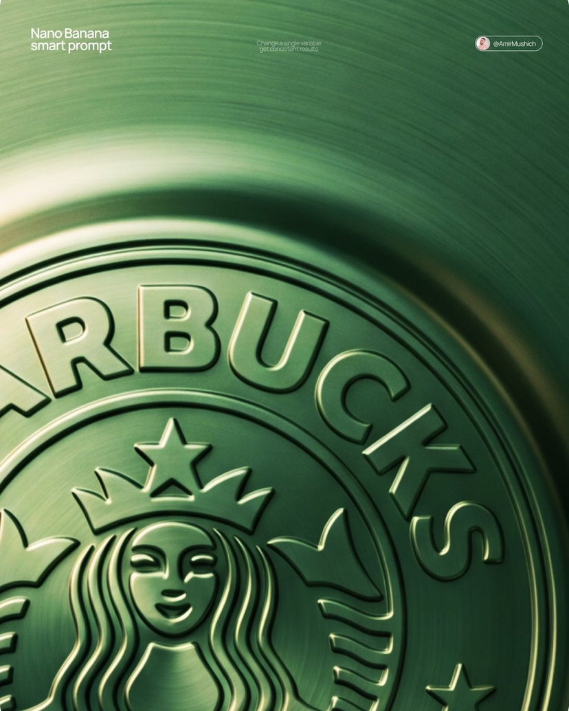 Embossed Logo Relief Metal Surface AI image template preview