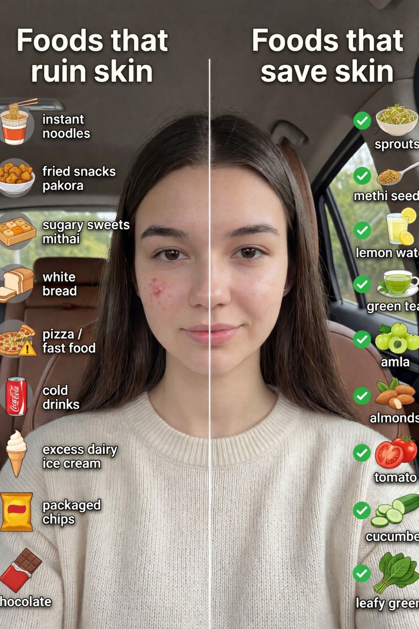 01 Skincare Split Portrait — Nano Banana 2 AI image template preview