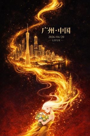 Oriental Fantasy City Poster preview