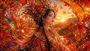 Opulent Autumn Empress at Sunset preview