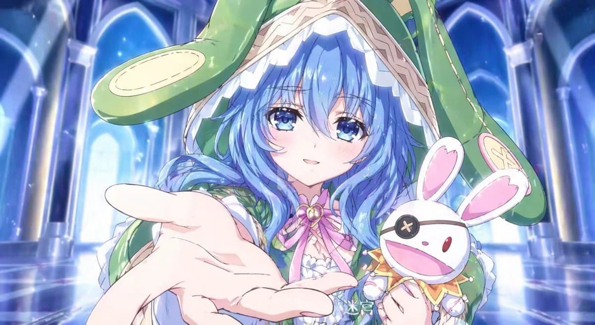 Blue-Haired Bunny Hood Anime Girl preview