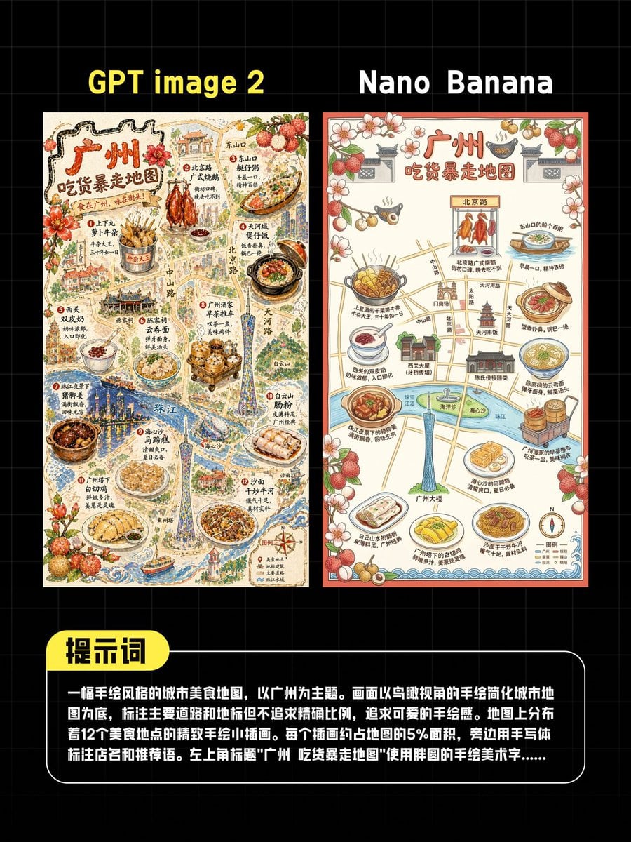 AI Guangzhou Food Map Comparison preview