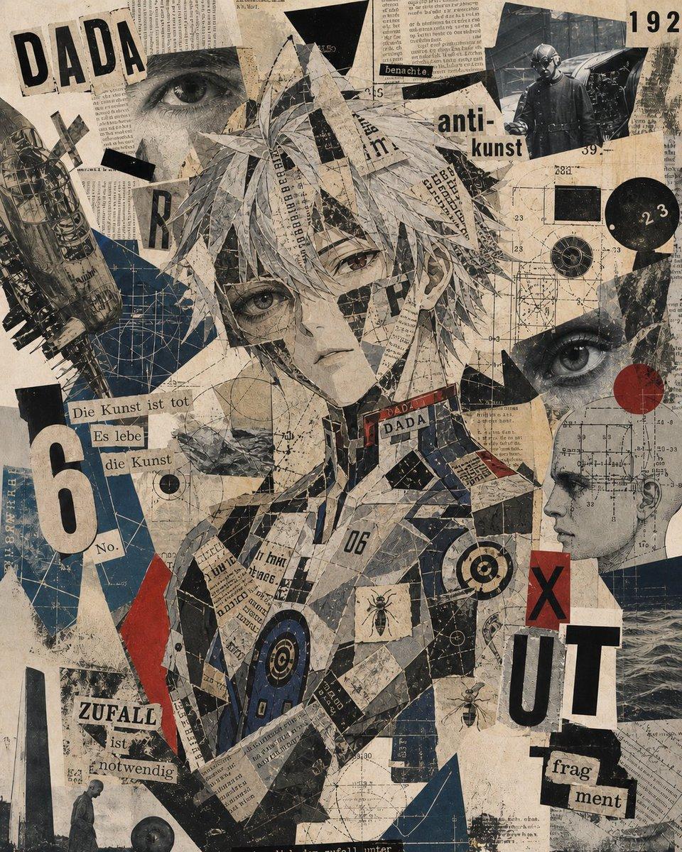 Dada Anime Collage Portrait preview