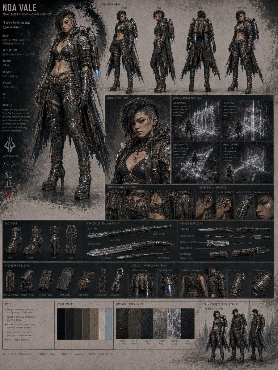 Crystal-Smoke Architect Character Sheet preview