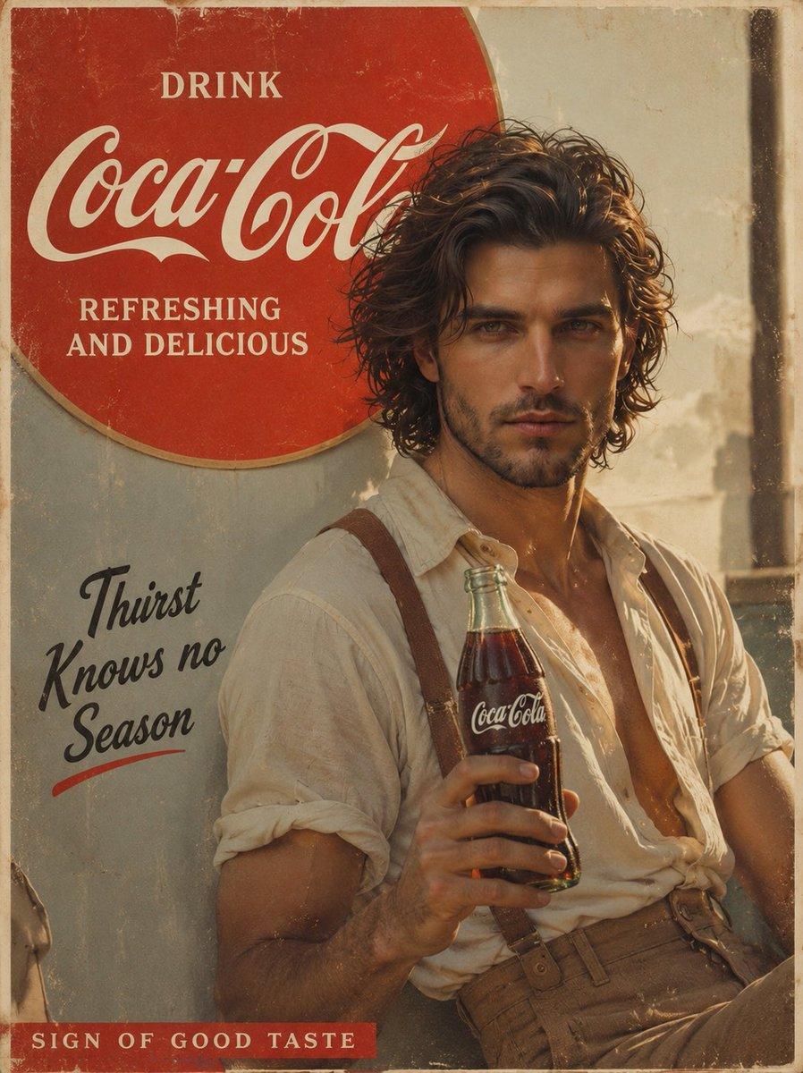 Prompt:
Create a cinematic vintage Coca Cola adver - AI image template preview