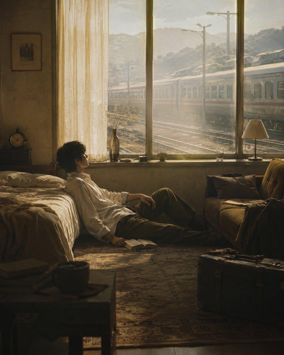 Nostalgic Train-Side Hotel Room preview