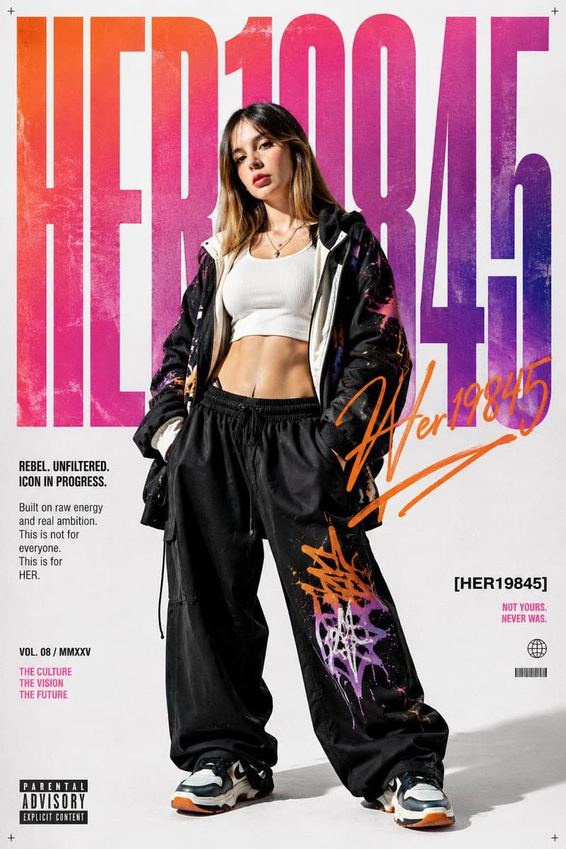 Rebellious Streetwear Poster preview