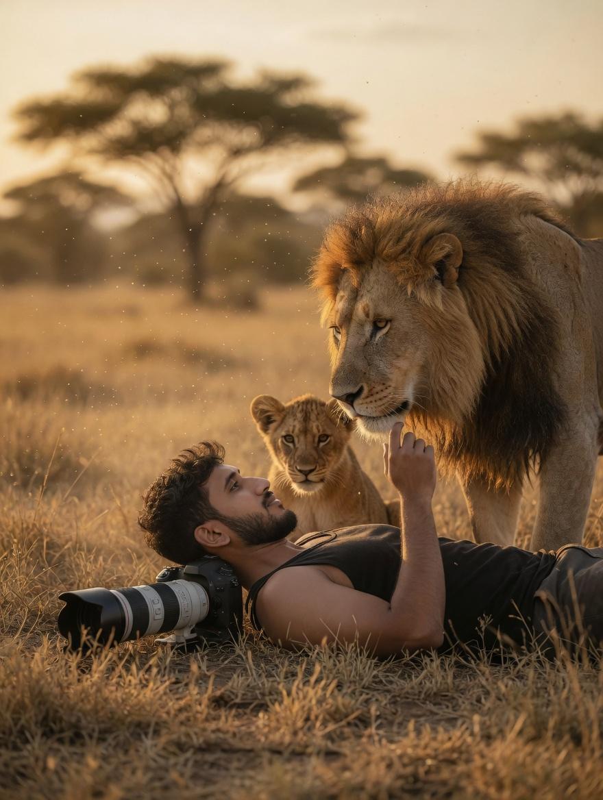 Savanna Portrait with Lions preview