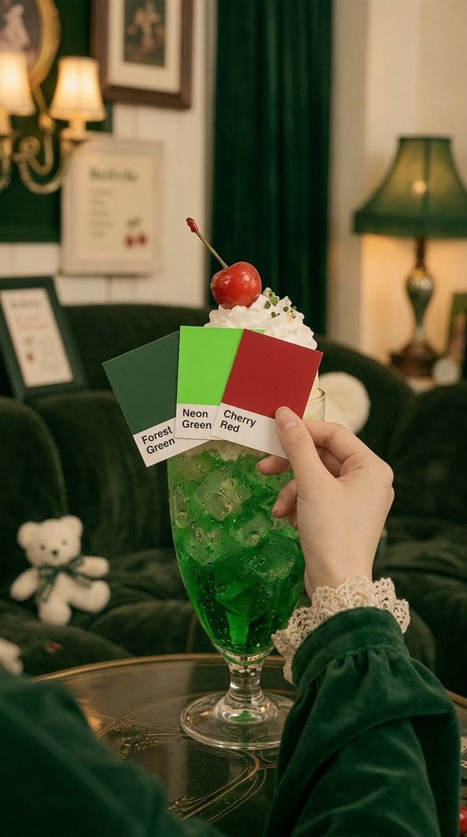 Retro Green Cream Soda Color Study preview