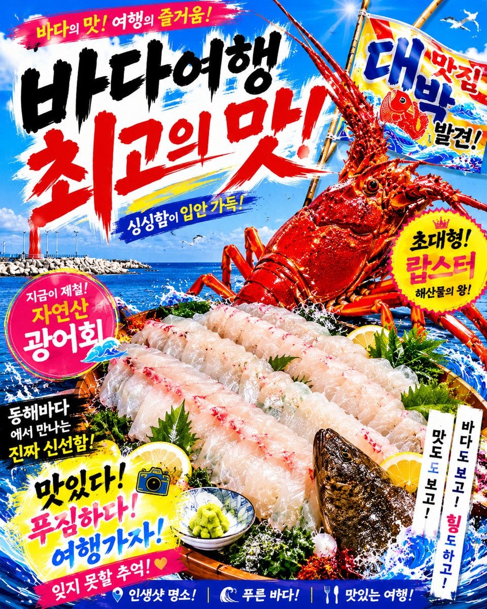 Korean Seafood Restaurant Poster preview