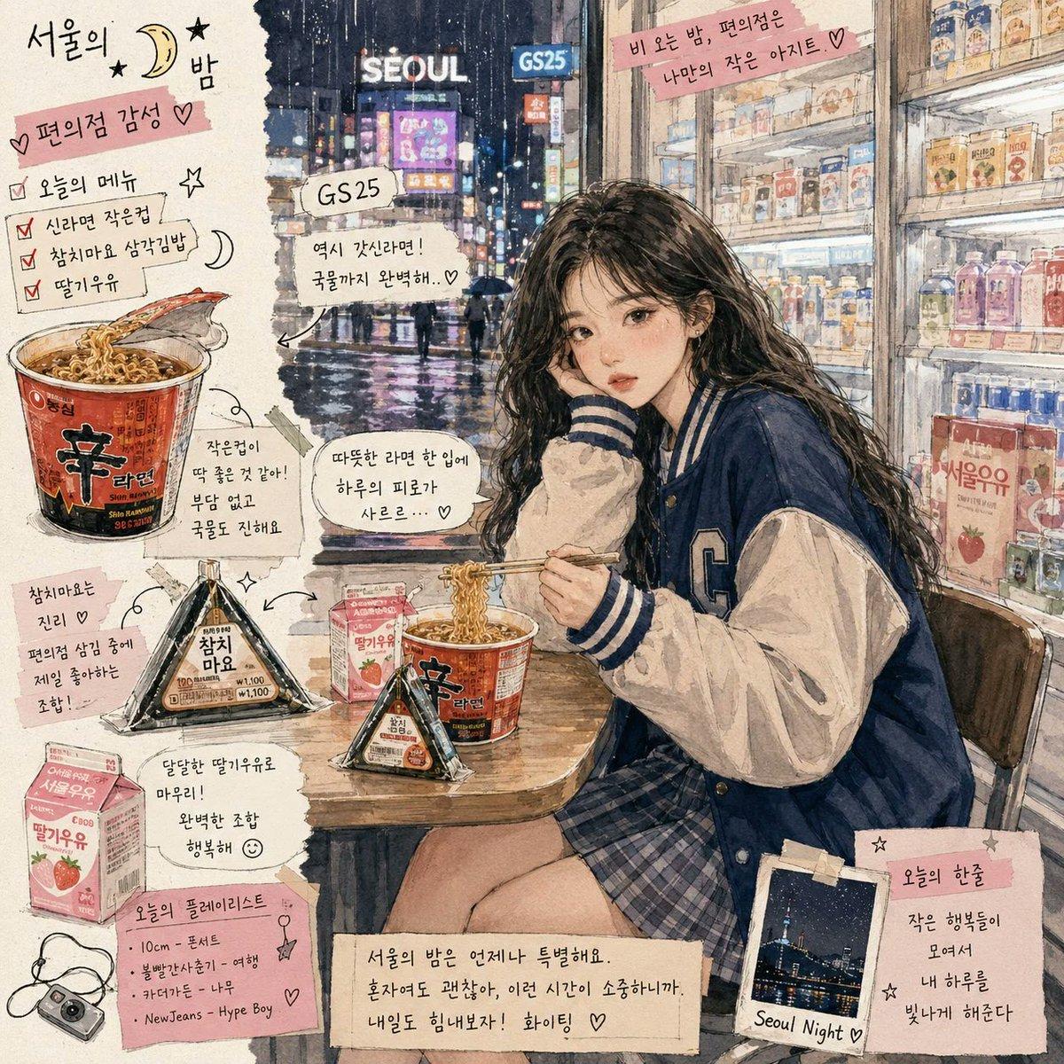 Korean Convenience Store Magazine Illustration preview