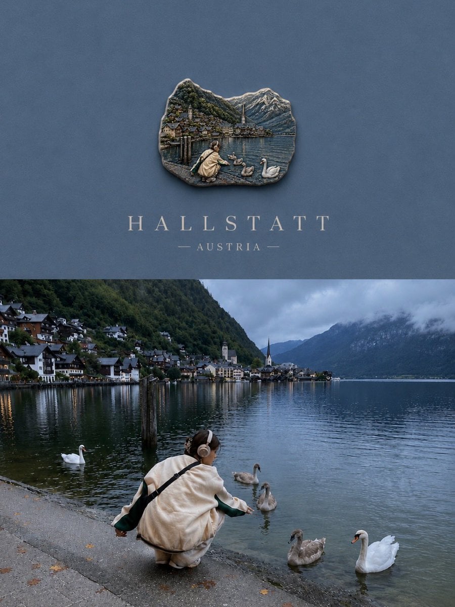 Luxury Travel Poster Split Layout preview