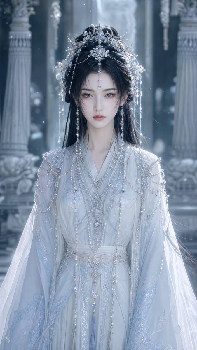Icy Xianxia Princess Portrait preview