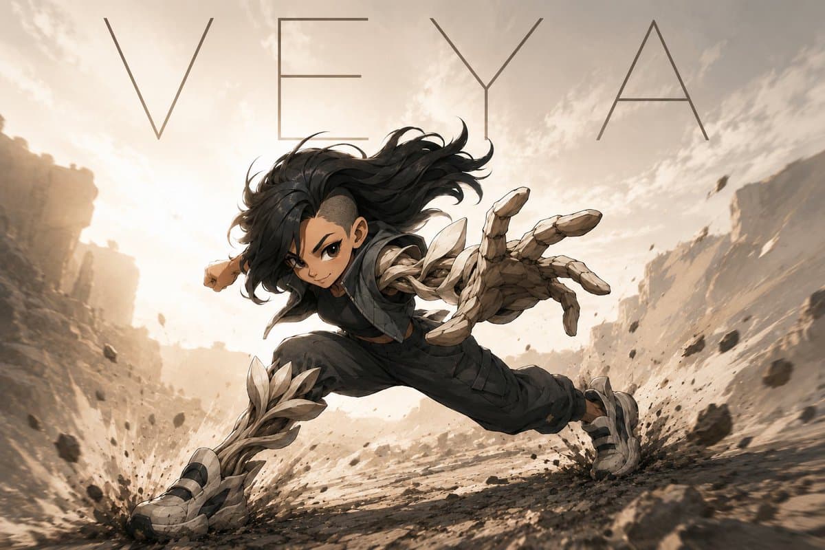 VEYA Anime Canyon Action Poster preview