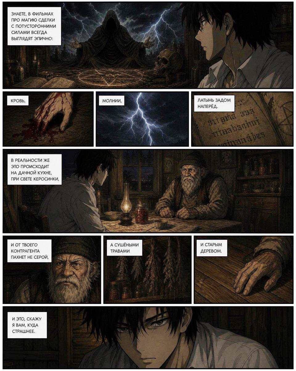 Dark Occult Graphic Novel Page preview