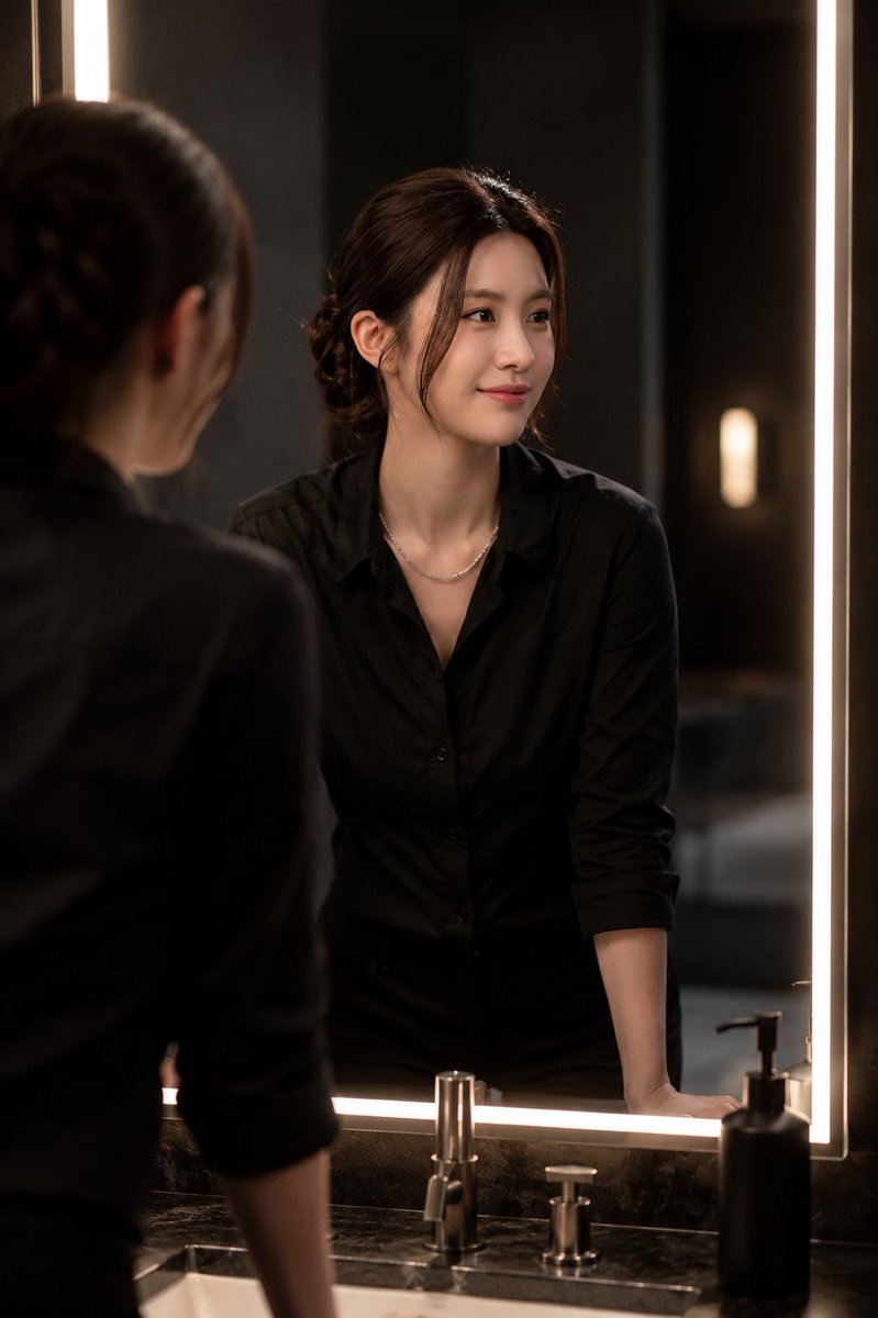 Ultra-Realistic Portrait in Cinematic Bathroom Lighting - AI image template preview
