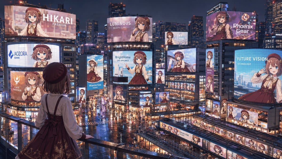 Anime Idol Advertising Takeover City preview