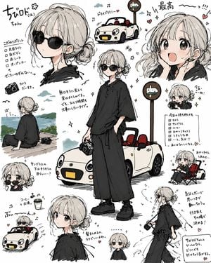 Anime Travel Character Sheet Collage preview