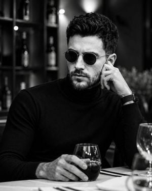Luxury Restaurant Monochrome Portrait preview