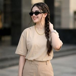 Beige Editorial Side-Braid Portrait preview