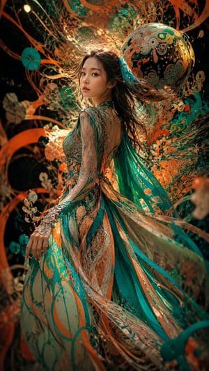 Surreal Couture Dancer Portrait preview