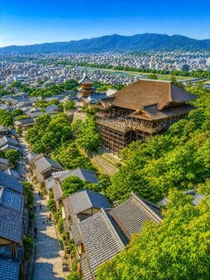 Summer Kyoto Temple Overlook preview