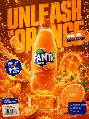 Premium Beverage Advertising Poster preview