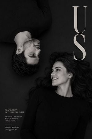Luxury B&W Overhead Editorial Portrait preview