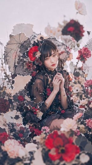 Gothic Floral Garden Portrait preview