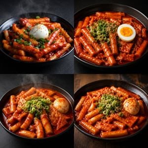 Four-Panel Tteokbokki Comparison preview