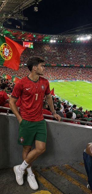 Portugal Football Fan Stadium Portrait preview