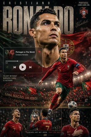Premium Football Legend Poster preview