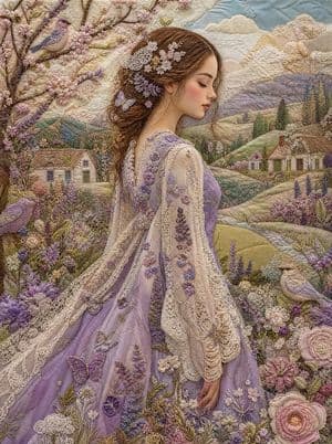 Handcrafted Textile Fantasy Art preview