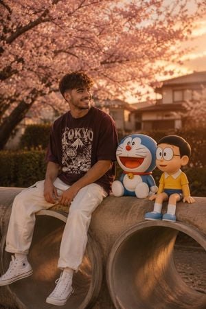 Japanese Playground Sunset Scene preview