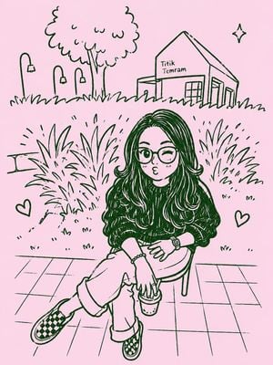 Kawaii Monochrome Doodle Transformation preview