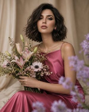 Elegant Editorial Floral Portrait preview