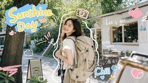 Sunshine Day Travel Sticker Photo preview