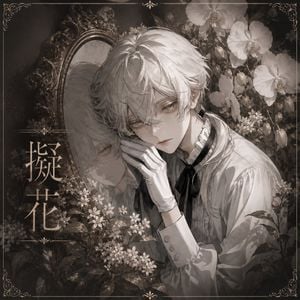 Gothic Floral Mirror Portrait preview