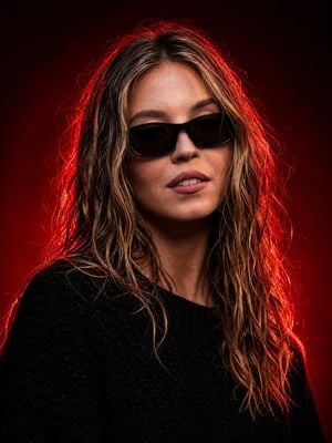 Dark Luxury Red-Light Portrait preview