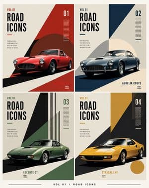 Constructivist Classic Car Editorial Grid preview
