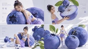 Giant Blueberry Morning Editorial Collage preview
