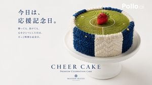 Japanese Soccer Cheer Cake Ad preview