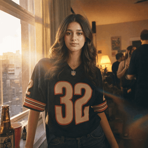 Sunset Apartment Football Jersey Portrait preview